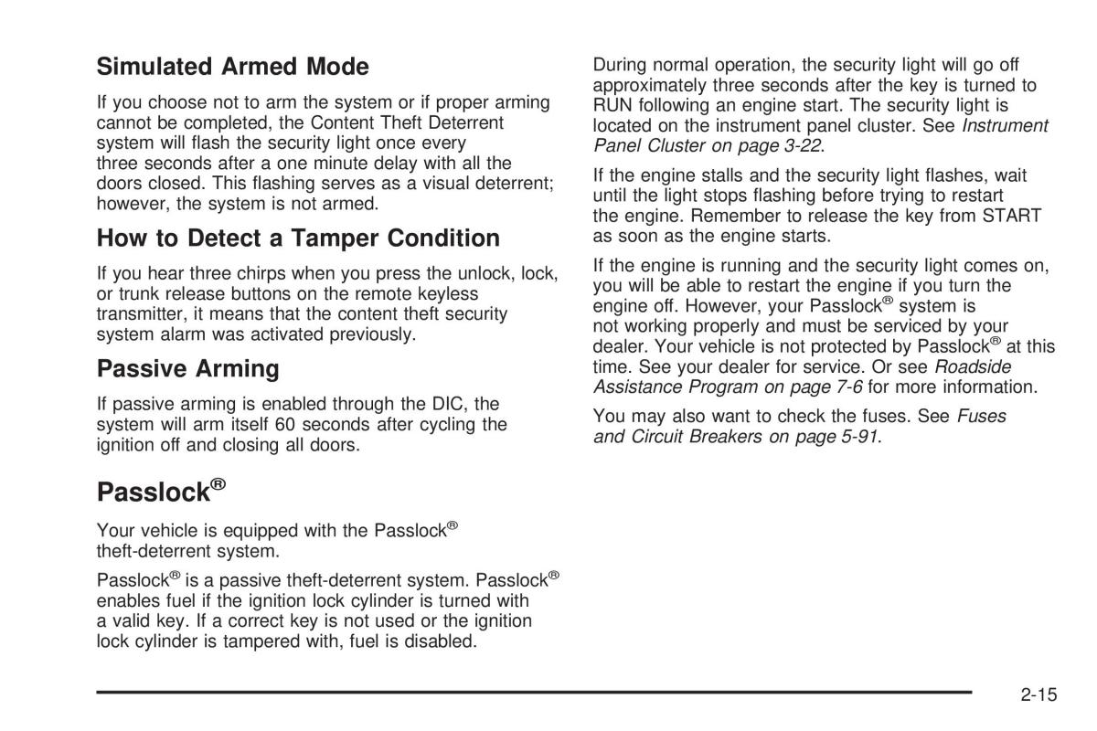 Chevrolet Cobalt owners manual / page 79