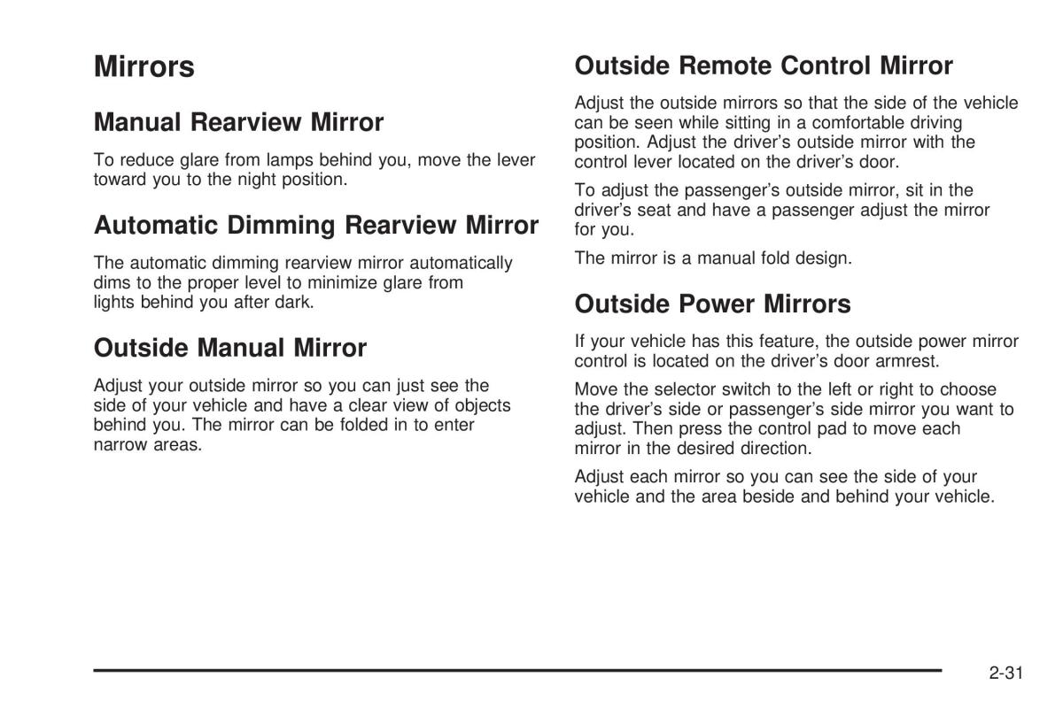 Chevrolet Cobalt owners manual / page 95