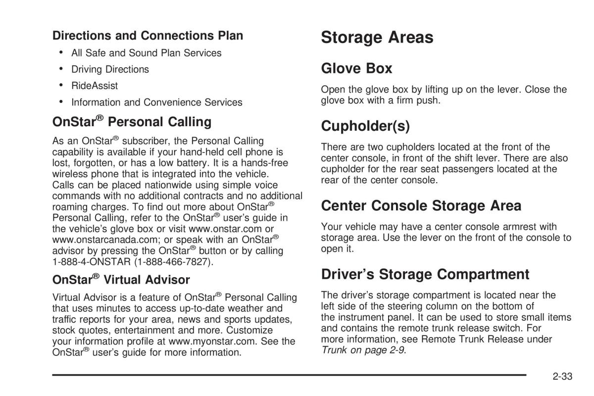 Chevrolet Cobalt owners manual / page 97