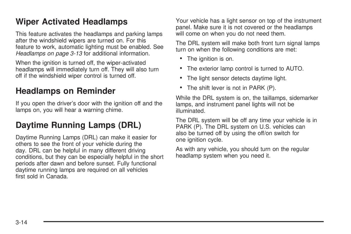 Chevrolet Cobalt owners manual / page 112