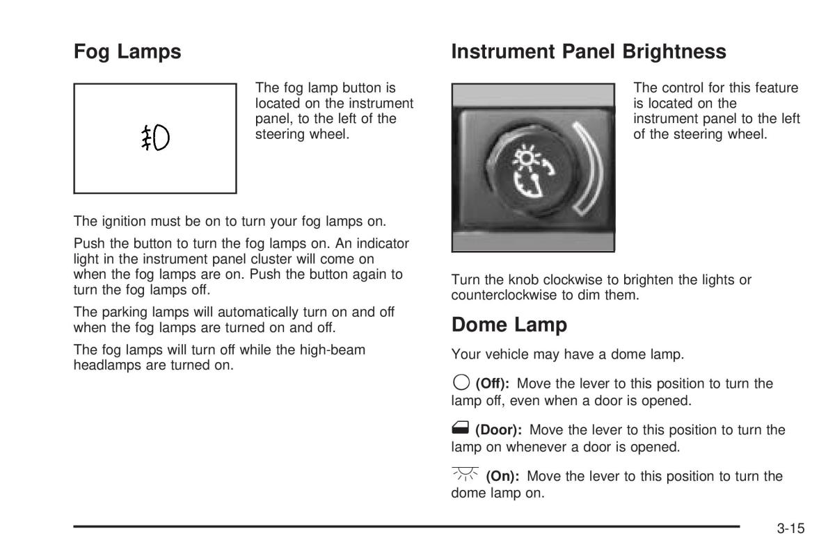 Chevrolet Cobalt owners manual / page 113