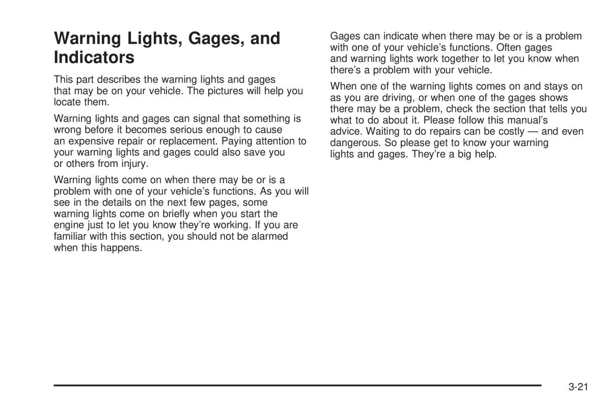 Chevrolet Cobalt owners manual / page 119