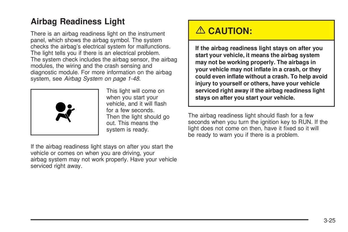 Chevrolet Cobalt owners manual / page 123