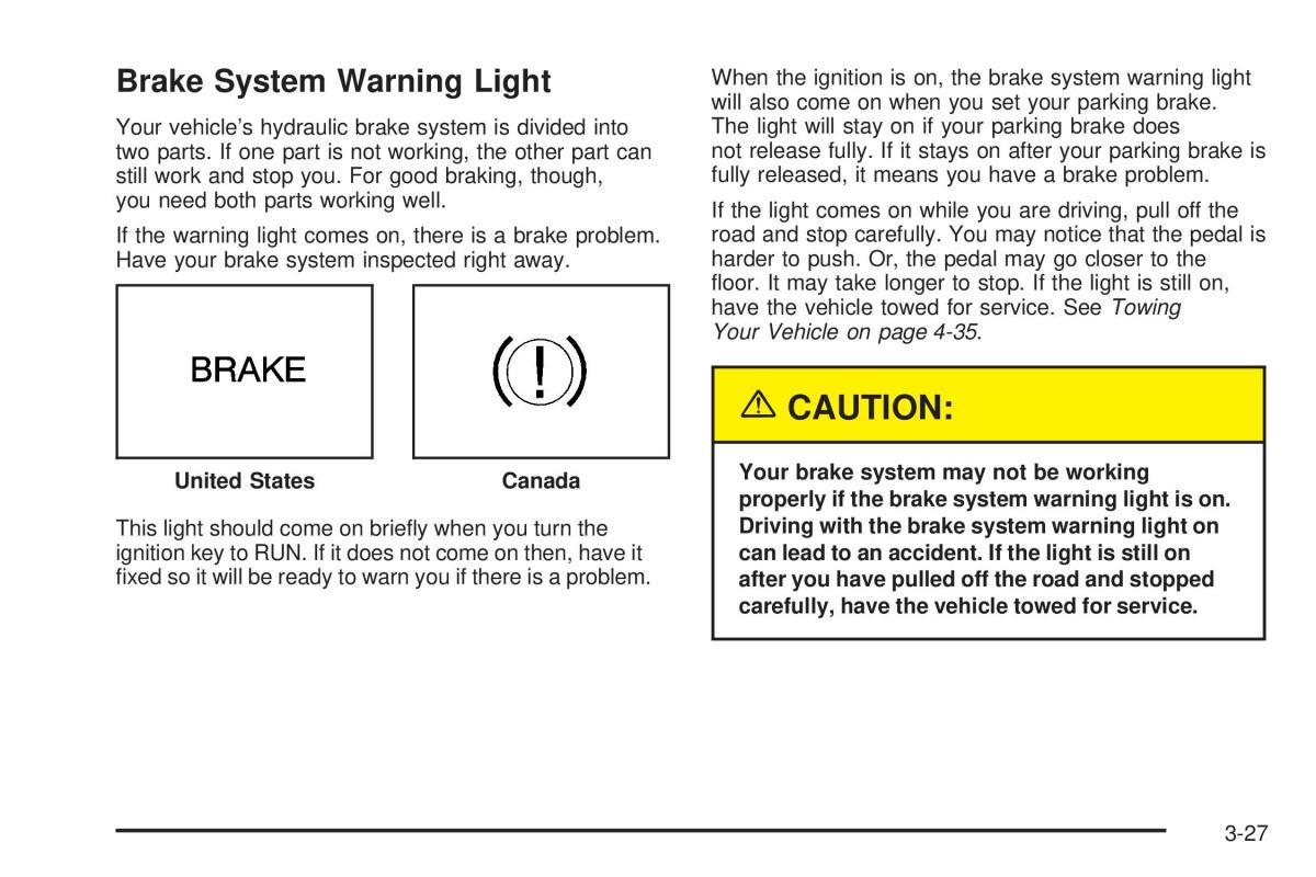 Chevrolet Cobalt owners manual / page 125