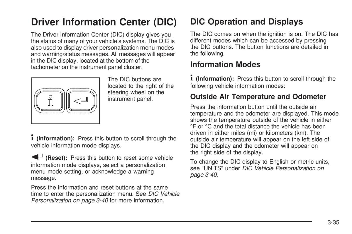 Chevrolet Cobalt owners manual / page 133