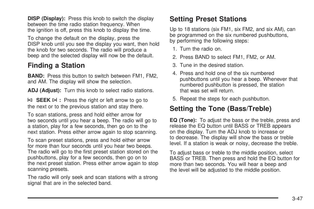 Chevrolet Cobalt owners manual / page 145