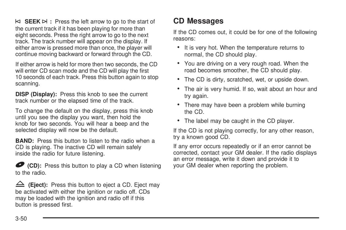 Chevrolet Cobalt owners manual / page 148