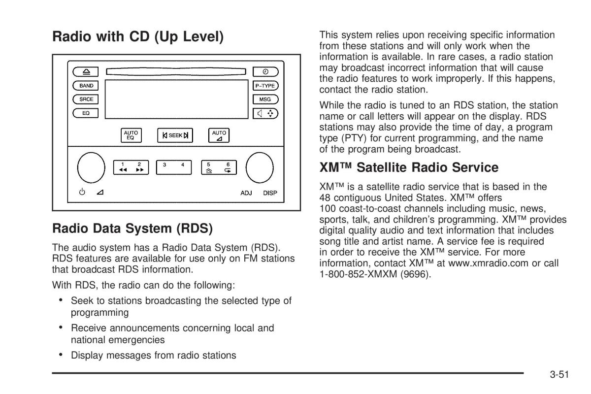 Chevrolet Cobalt owners manual / page 149