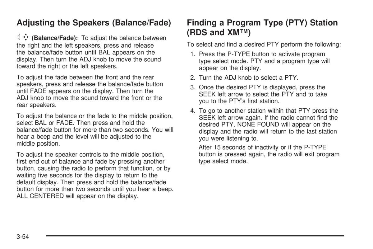 Chevrolet Cobalt owners manual / page 152