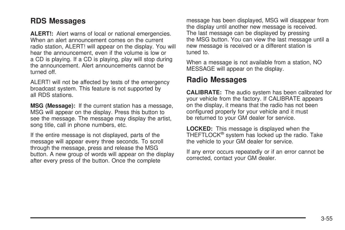 Chevrolet Cobalt owners manual / page 153