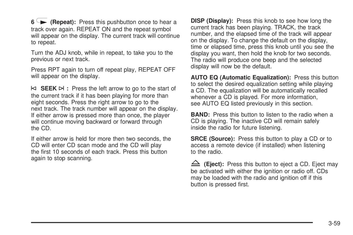 Chevrolet Cobalt owners manual / page 157