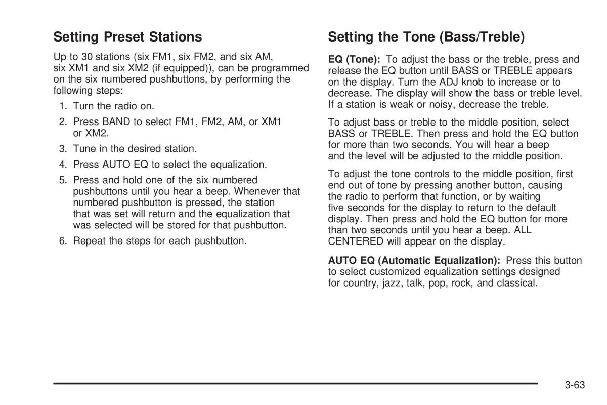 Chevrolet Cobalt owners manual / page 161