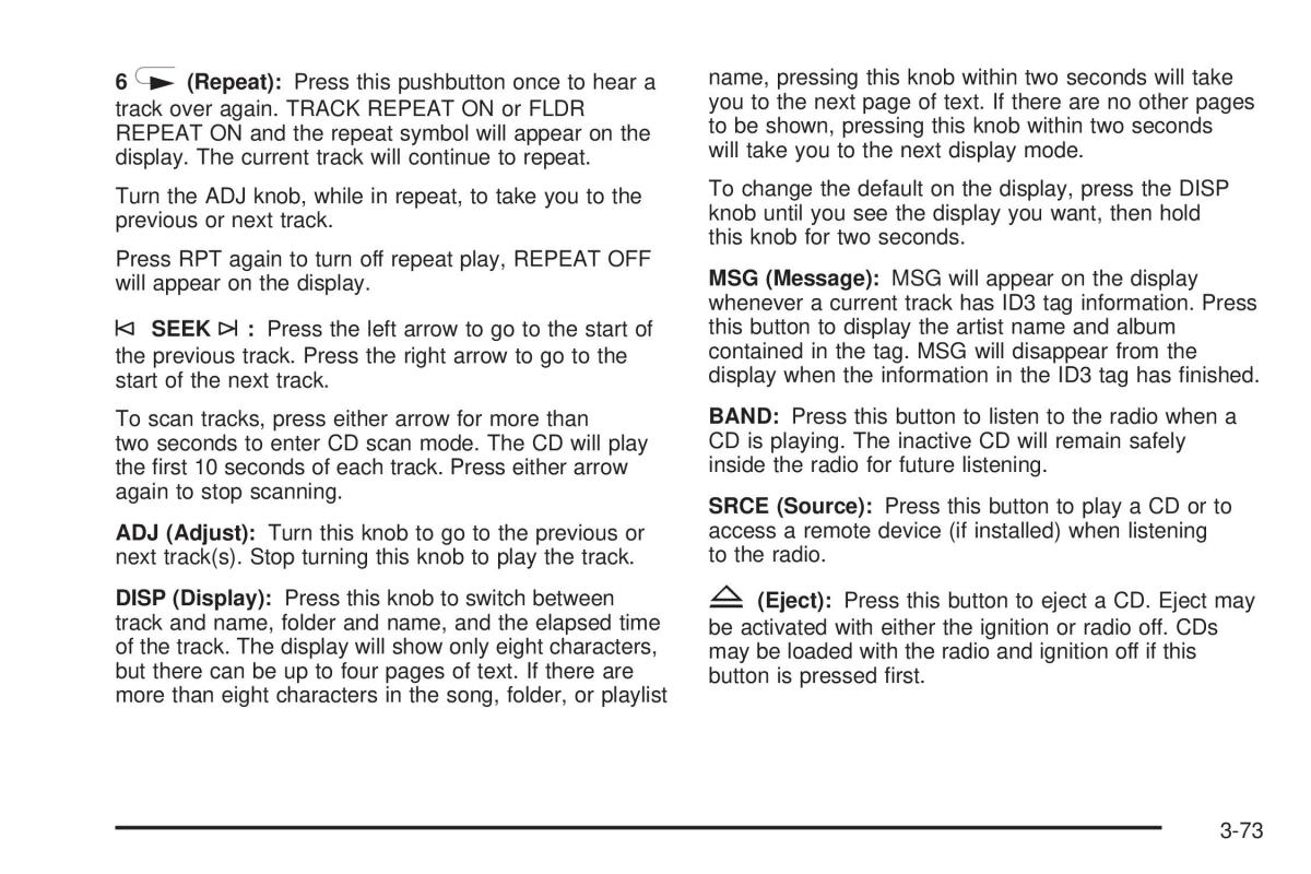 Chevrolet Cobalt owners manual / page 171