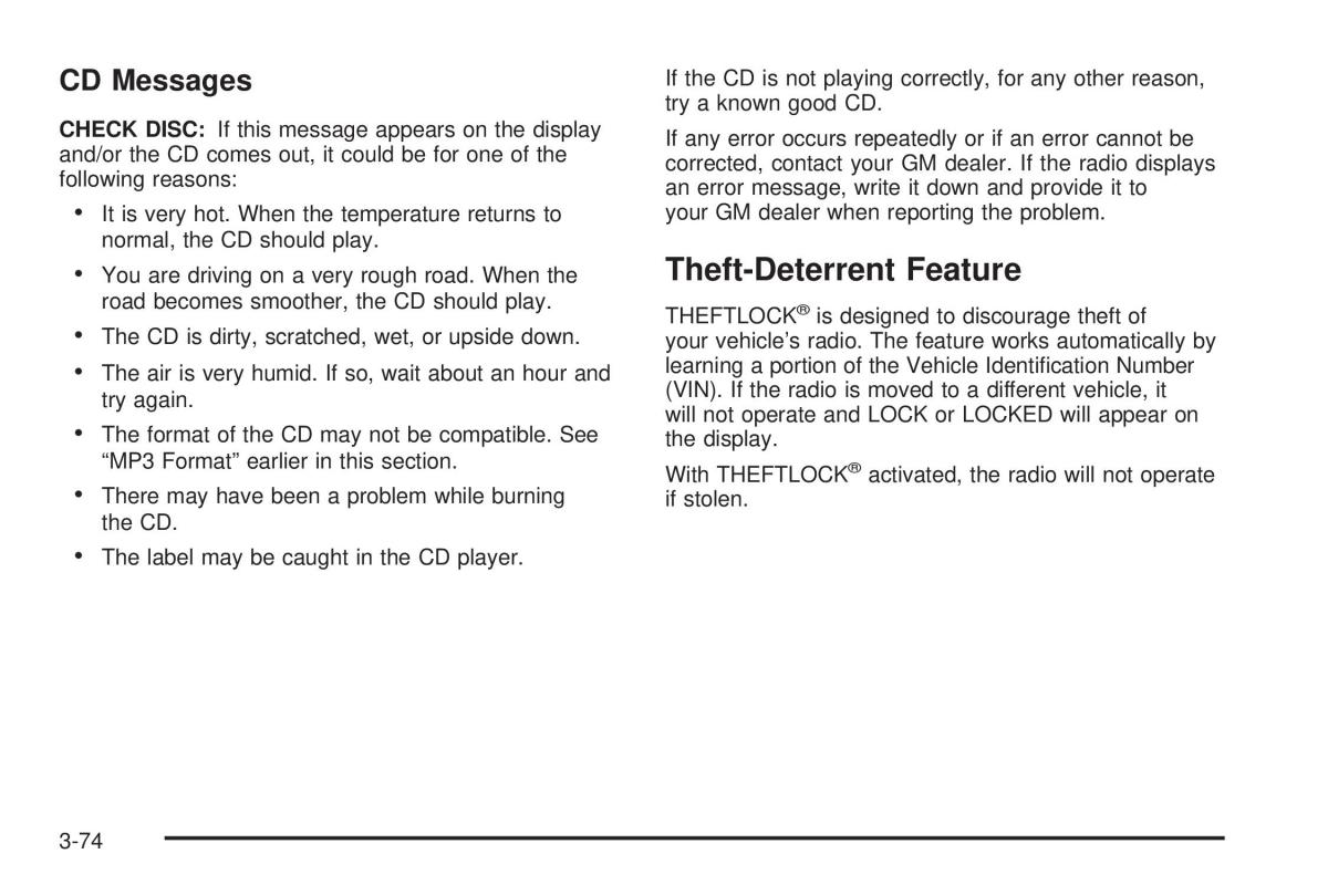 Chevrolet Cobalt owners manual / page 172