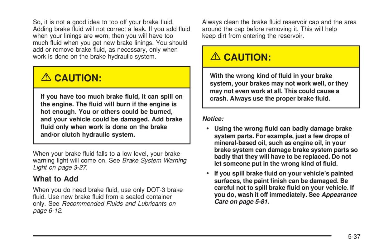 Chevrolet Cobalt owners manual / page 255