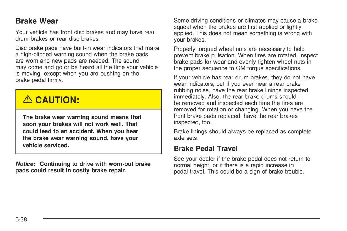 Chevrolet Cobalt owners manual / page 256