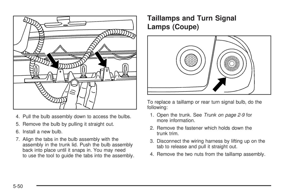 Chevrolet Cobalt owners manual / page 268