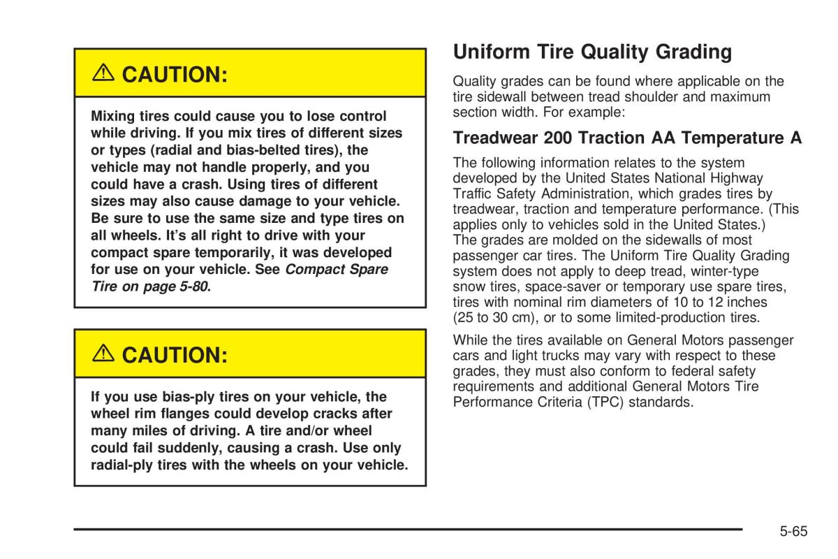 Chevrolet Cobalt owners manual / page 283