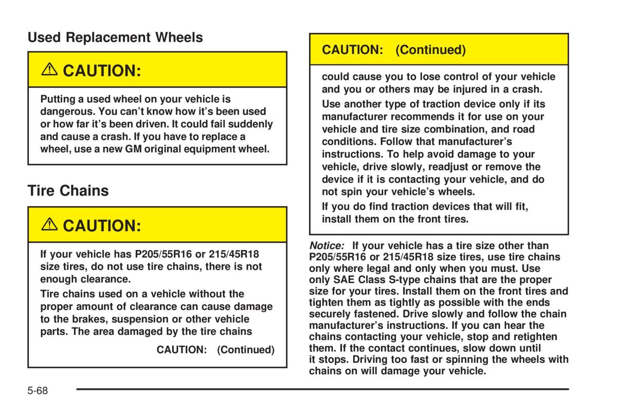 Chevrolet Cobalt owners manual / page 286