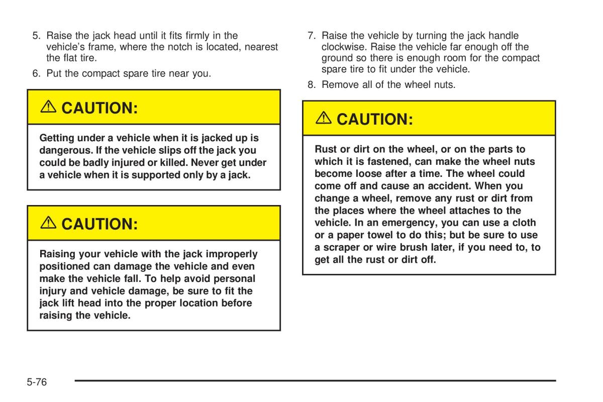 Chevrolet Cobalt owners manual / page 294