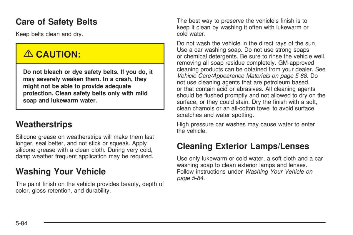 Chevrolet Cobalt owners manual / page 302