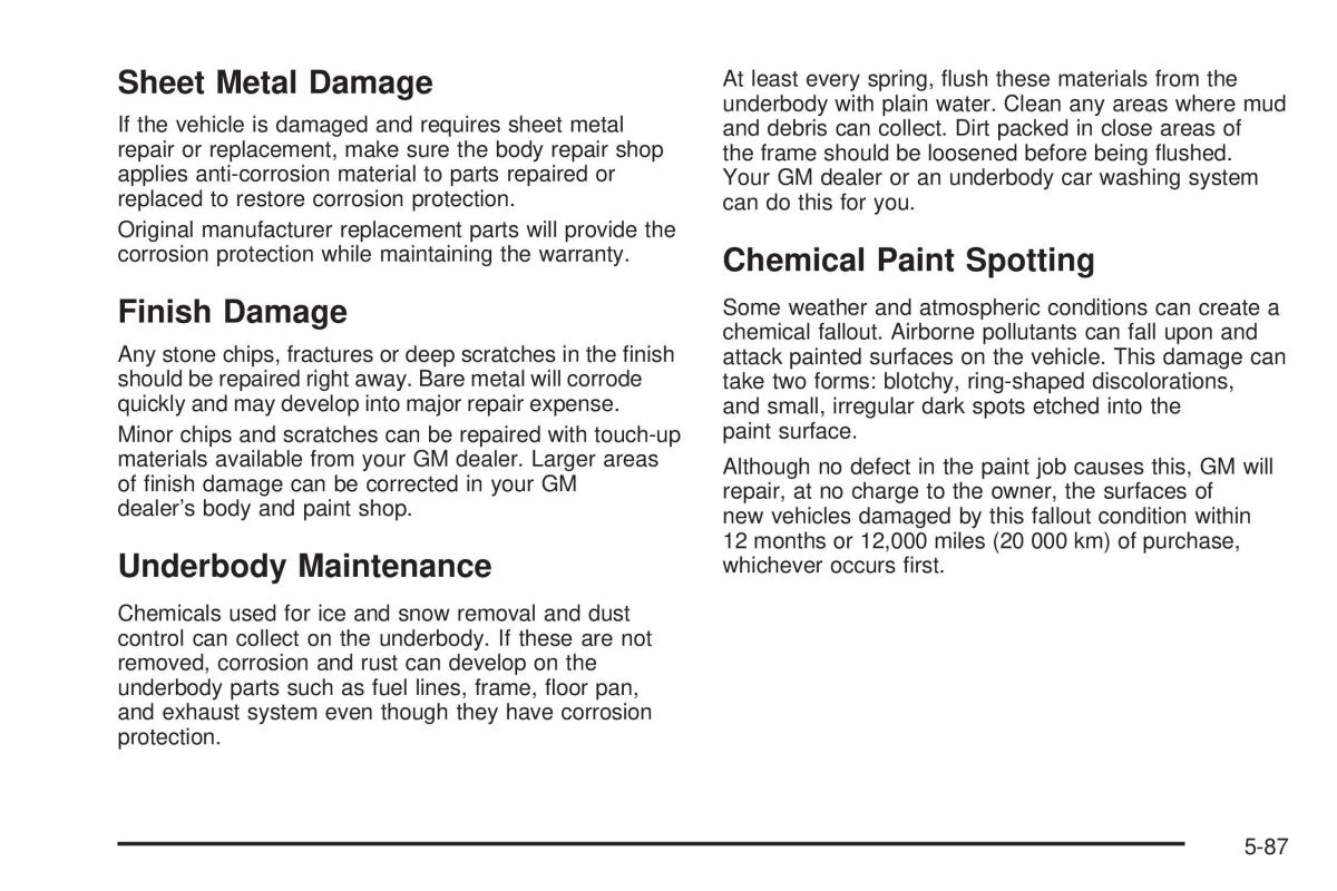 Chevrolet Cobalt owners manual / page 305