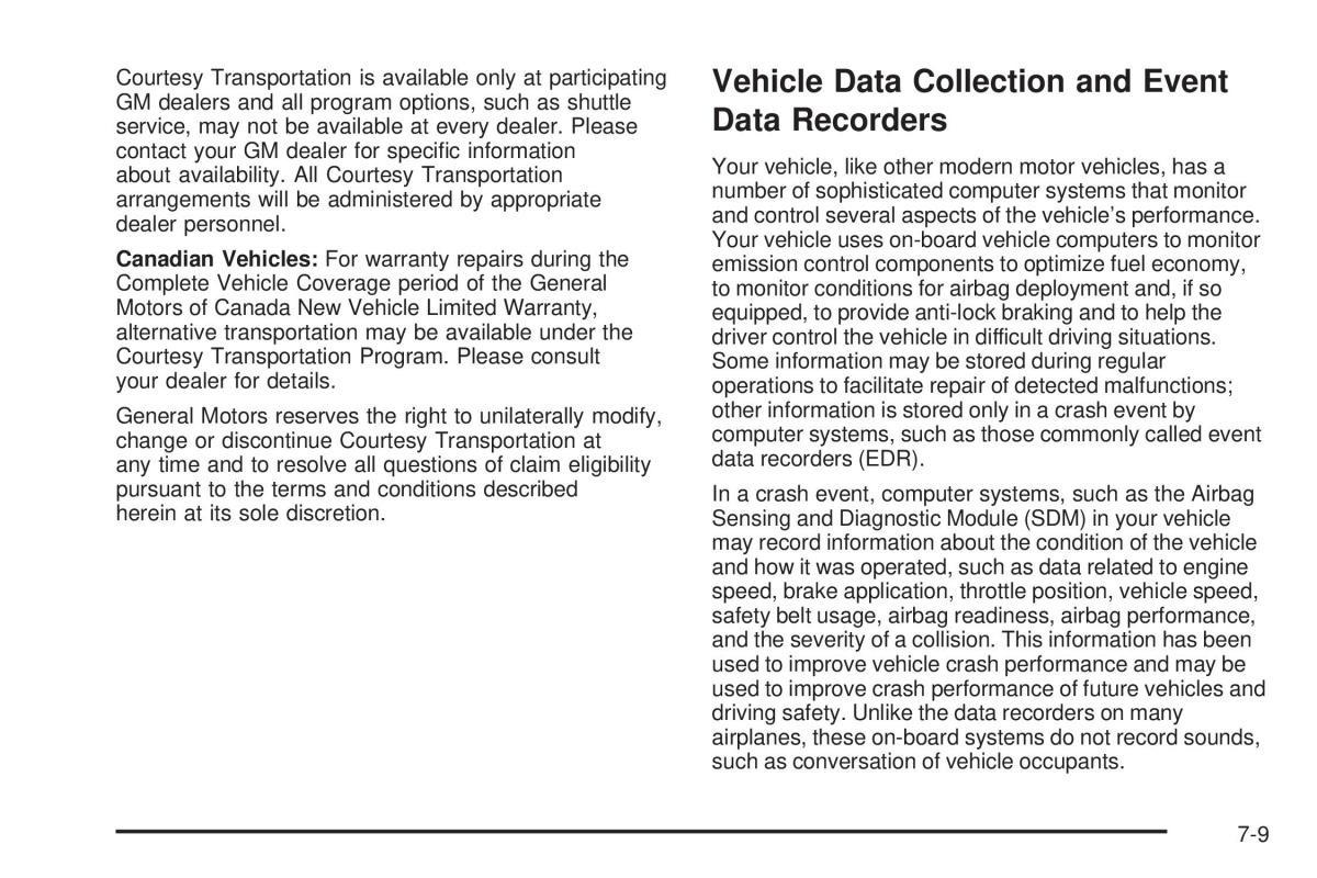 Chevrolet Cobalt owners manual / page 343