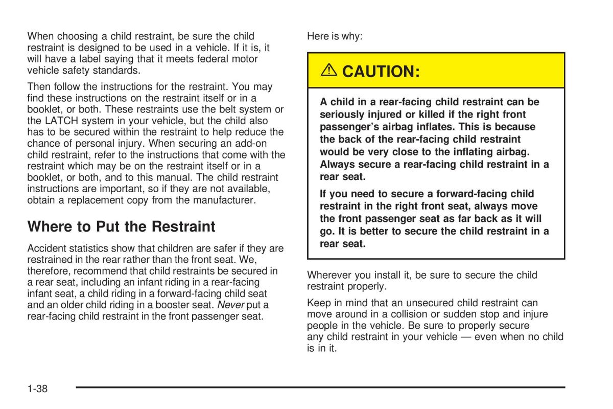 Chevrolet Cobalt owners manual / page 44