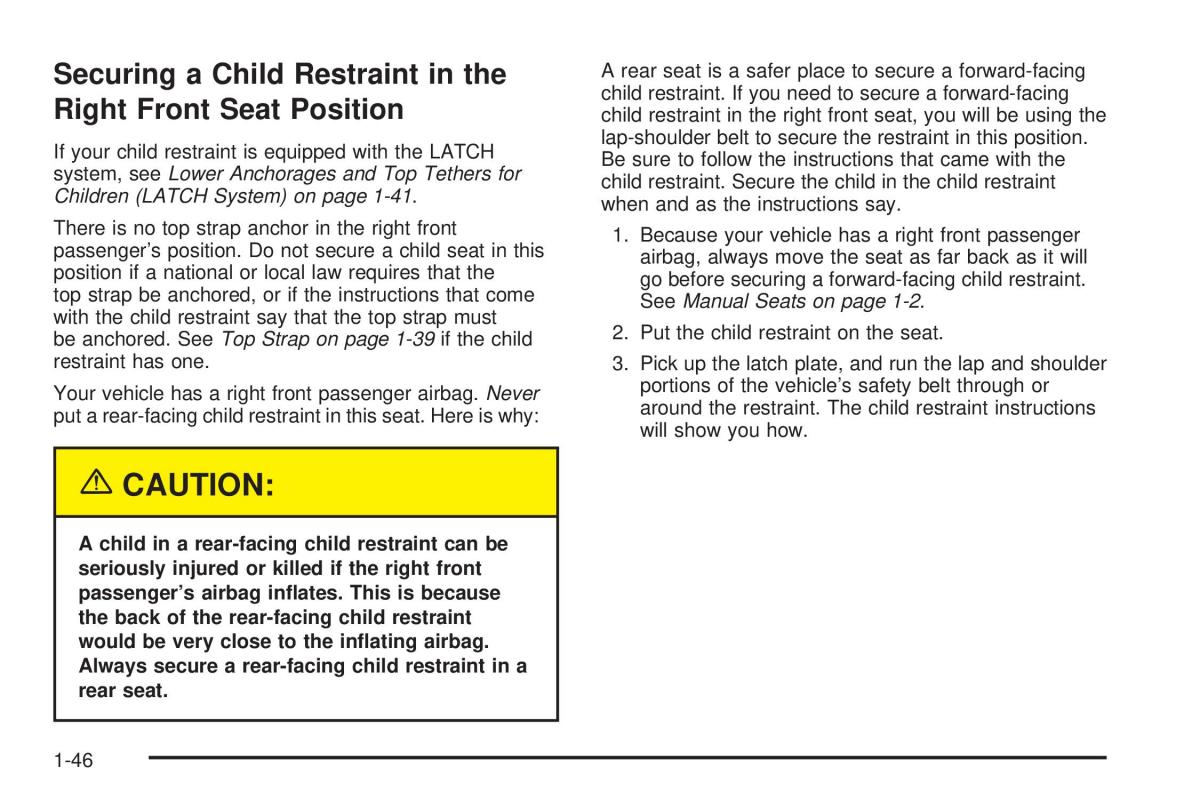 Chevrolet Cobalt owners manual / page 52