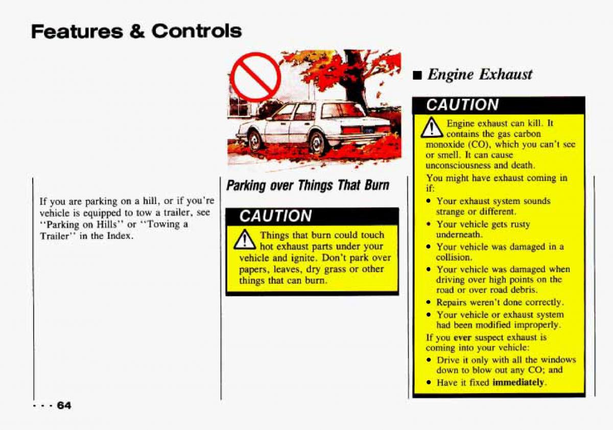 Chevrolet Tracker owners manual / page 66