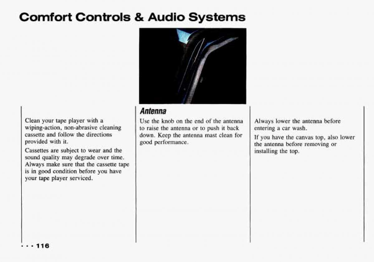 Chevrolet Tracker owners manual / page 118