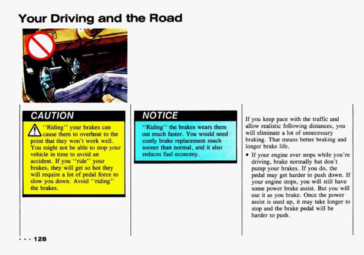 Chevrolet Tracker owners manual / page 130