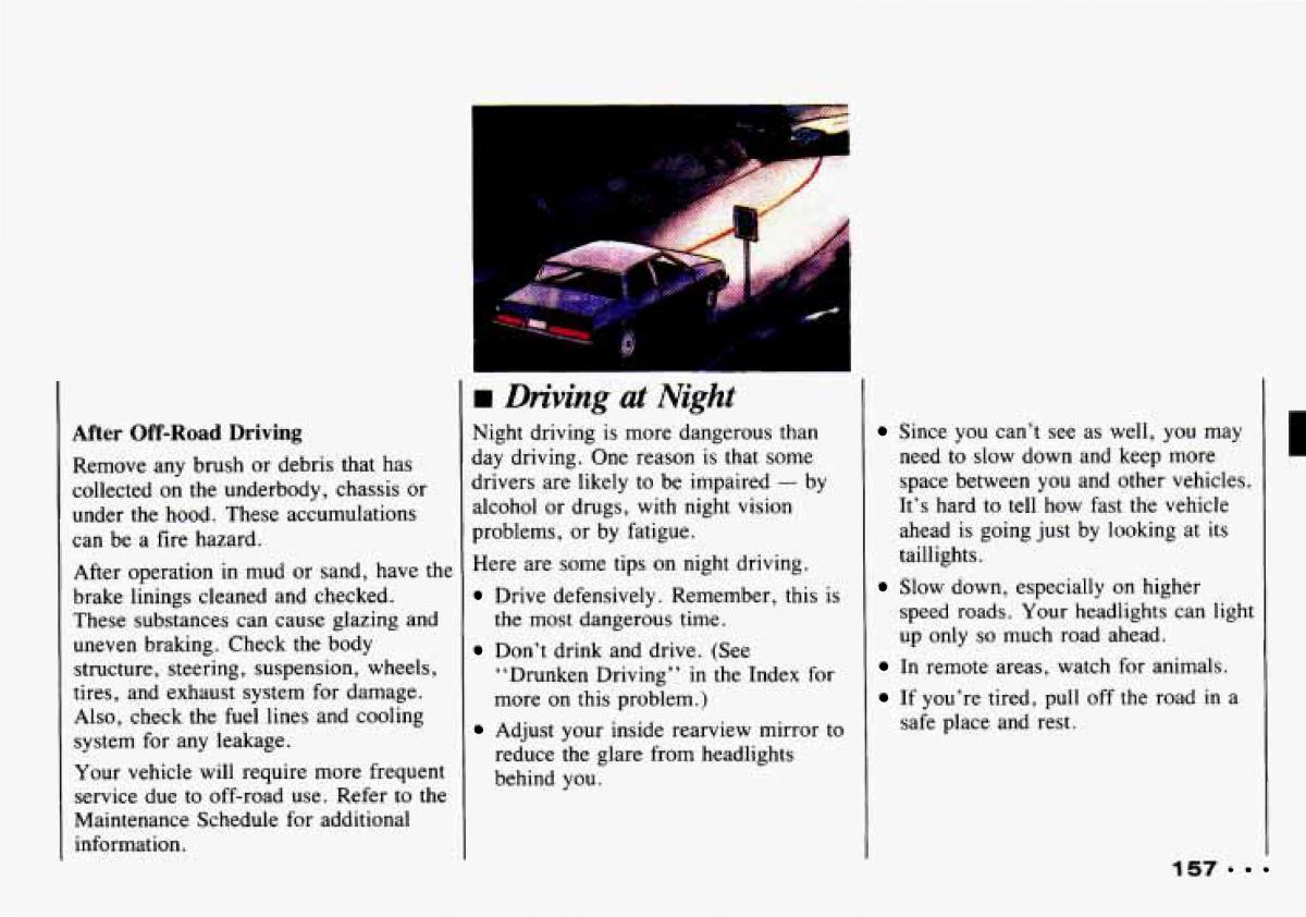 Chevrolet Tracker owners manual / page 159