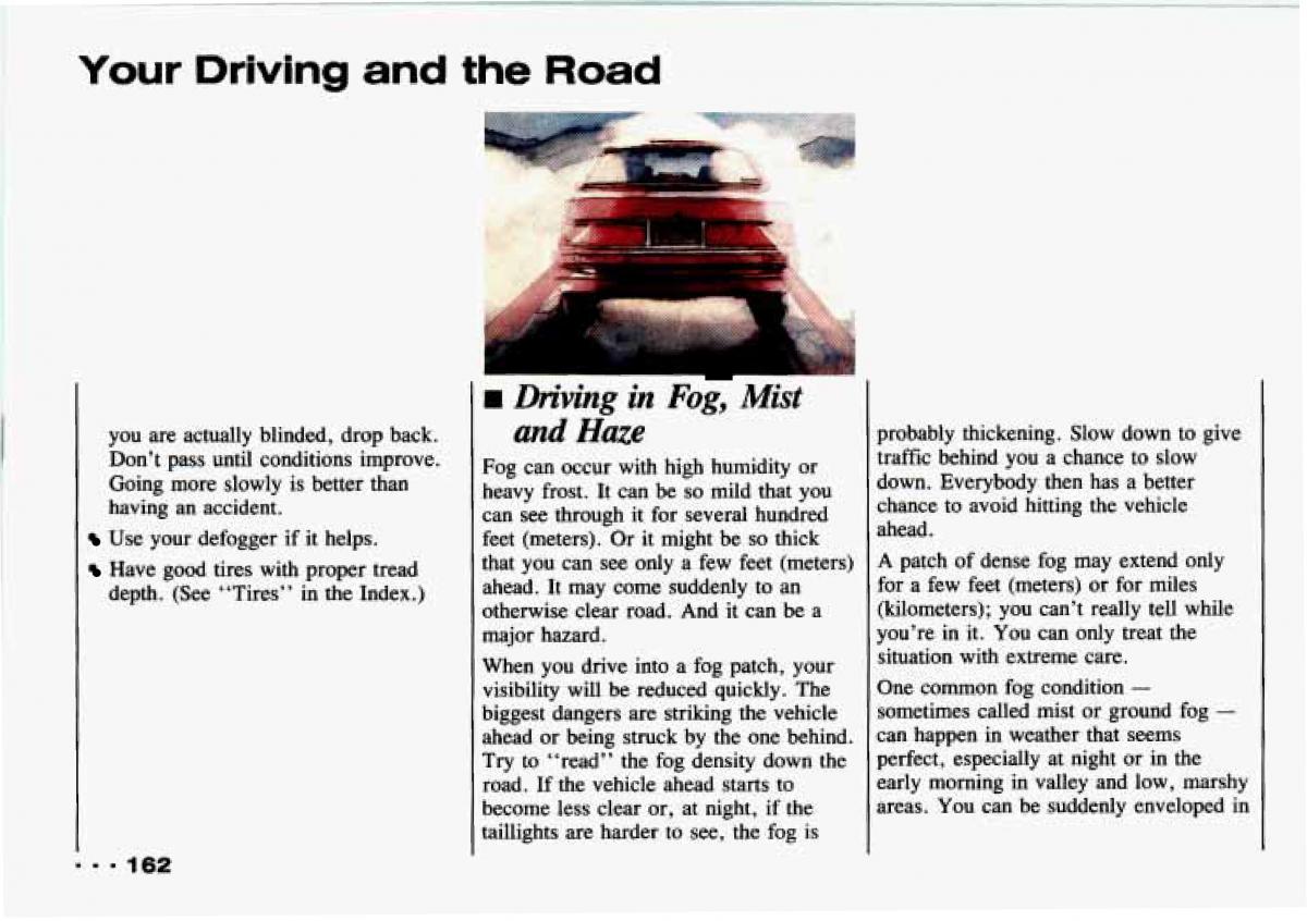 Chevrolet Tracker owners manual / page 164