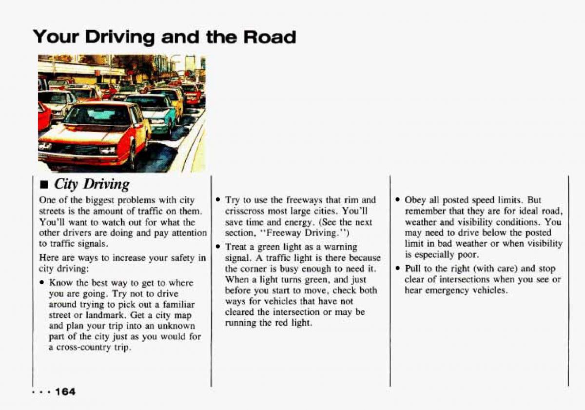 Chevrolet Tracker owners manual / page 166