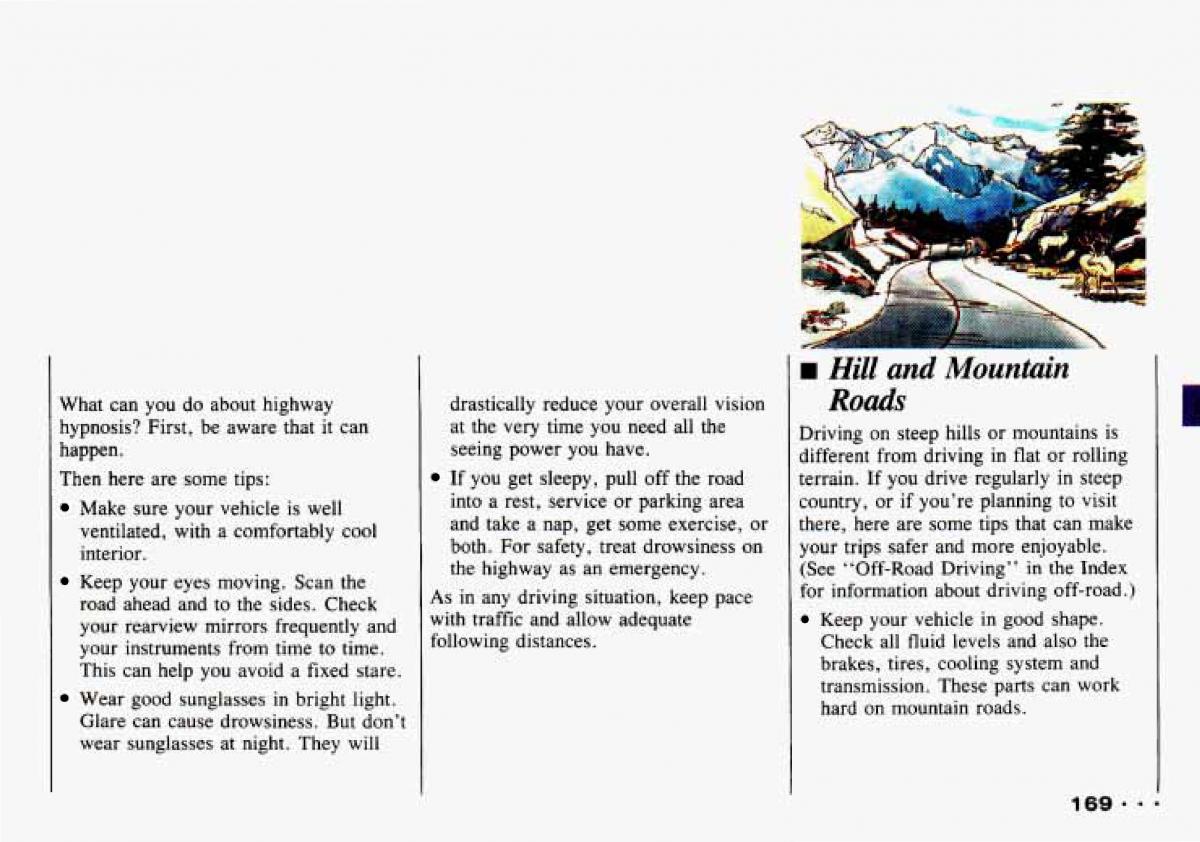 Chevrolet Tracker owners manual / page 171