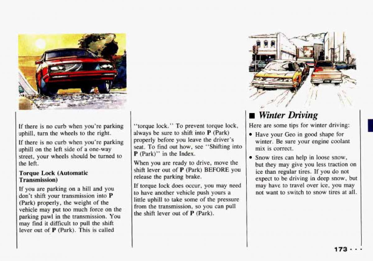 Chevrolet Tracker owners manual / page 175