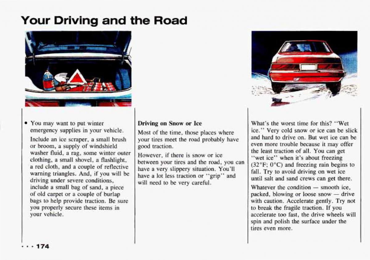 Chevrolet Tracker owners manual / page 176