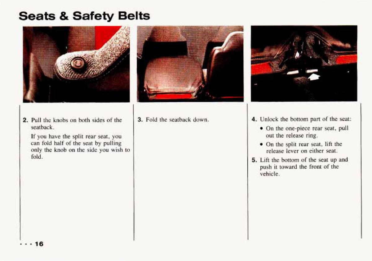 Chevrolet Tracker owners manual / page 18