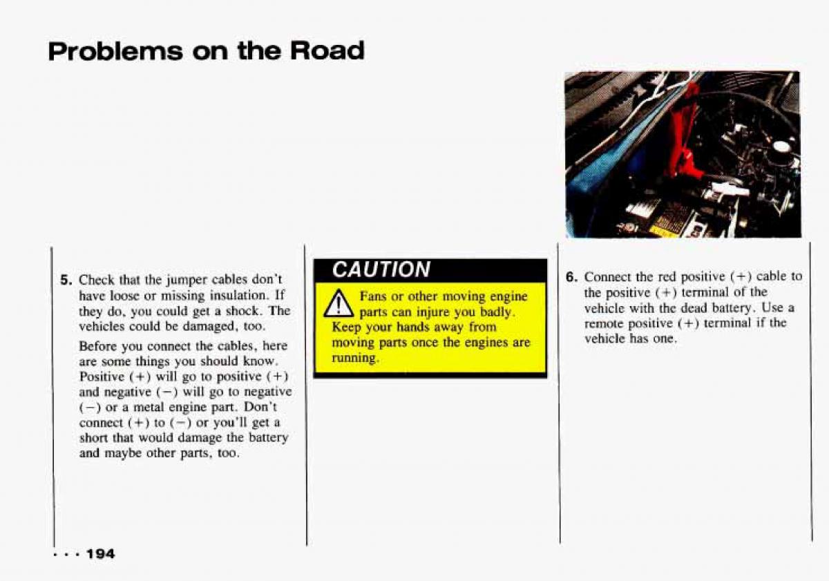 Chevrolet Tracker owners manual / page 196