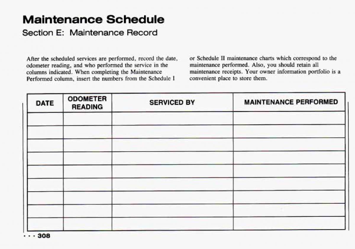 Chevrolet Tracker owners manual / page 310