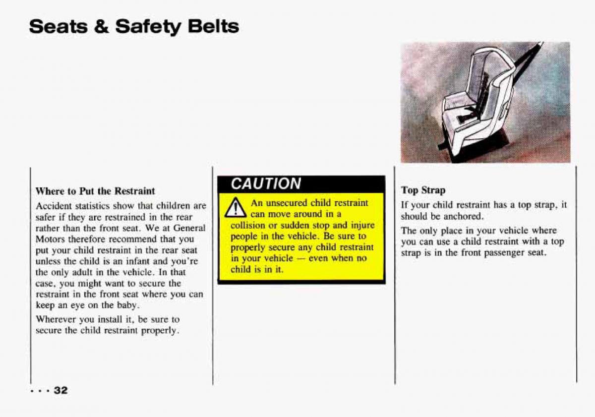 Chevrolet Tracker owners manual / page 34