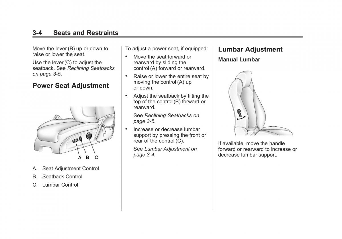 Chevrolet Traverse owners manual / page 60