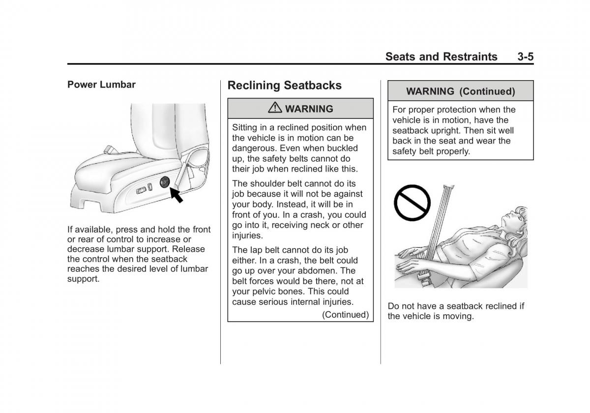 Chevrolet Traverse owners manual / page 61