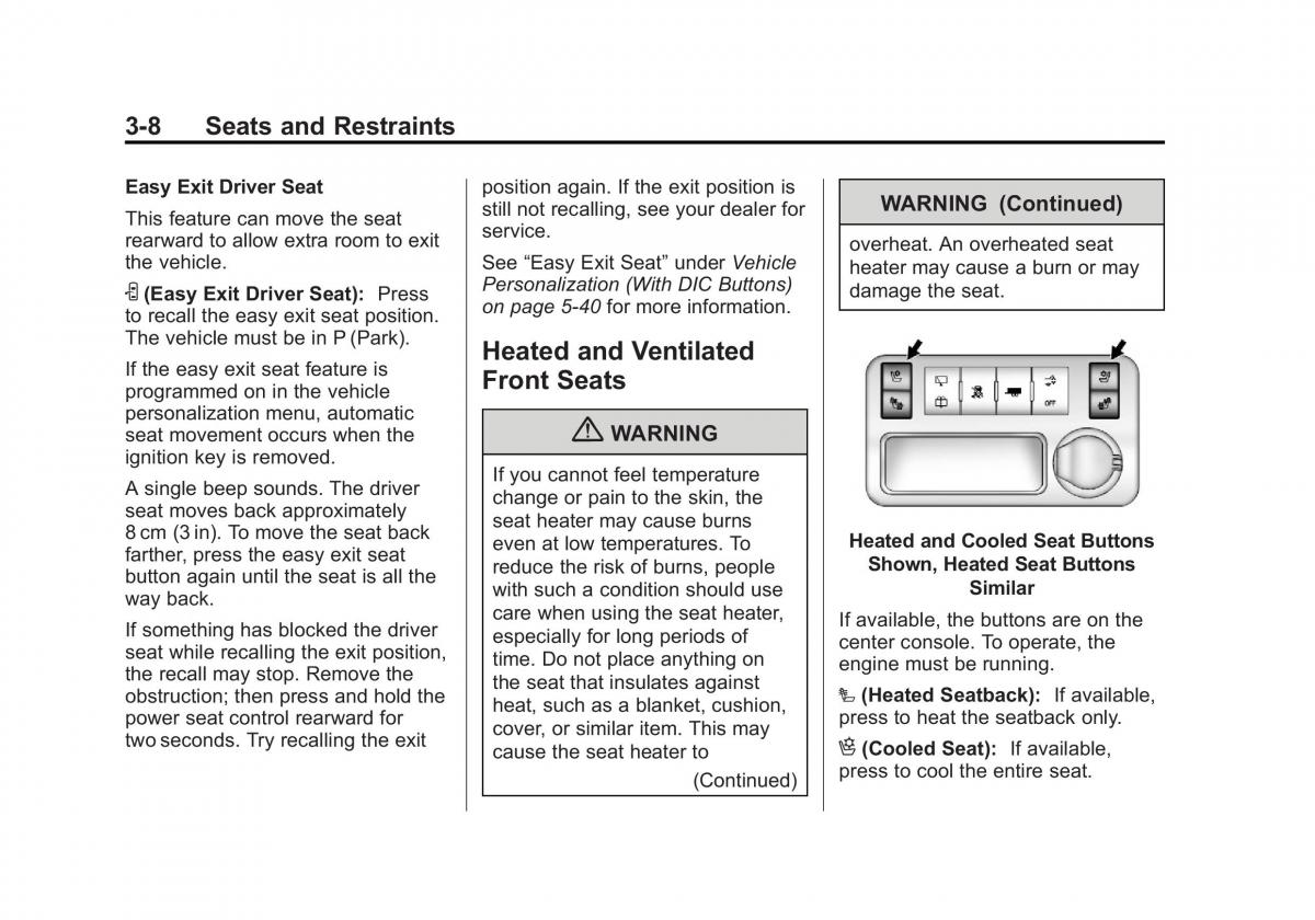 Chevrolet Traverse owners manual / page 64