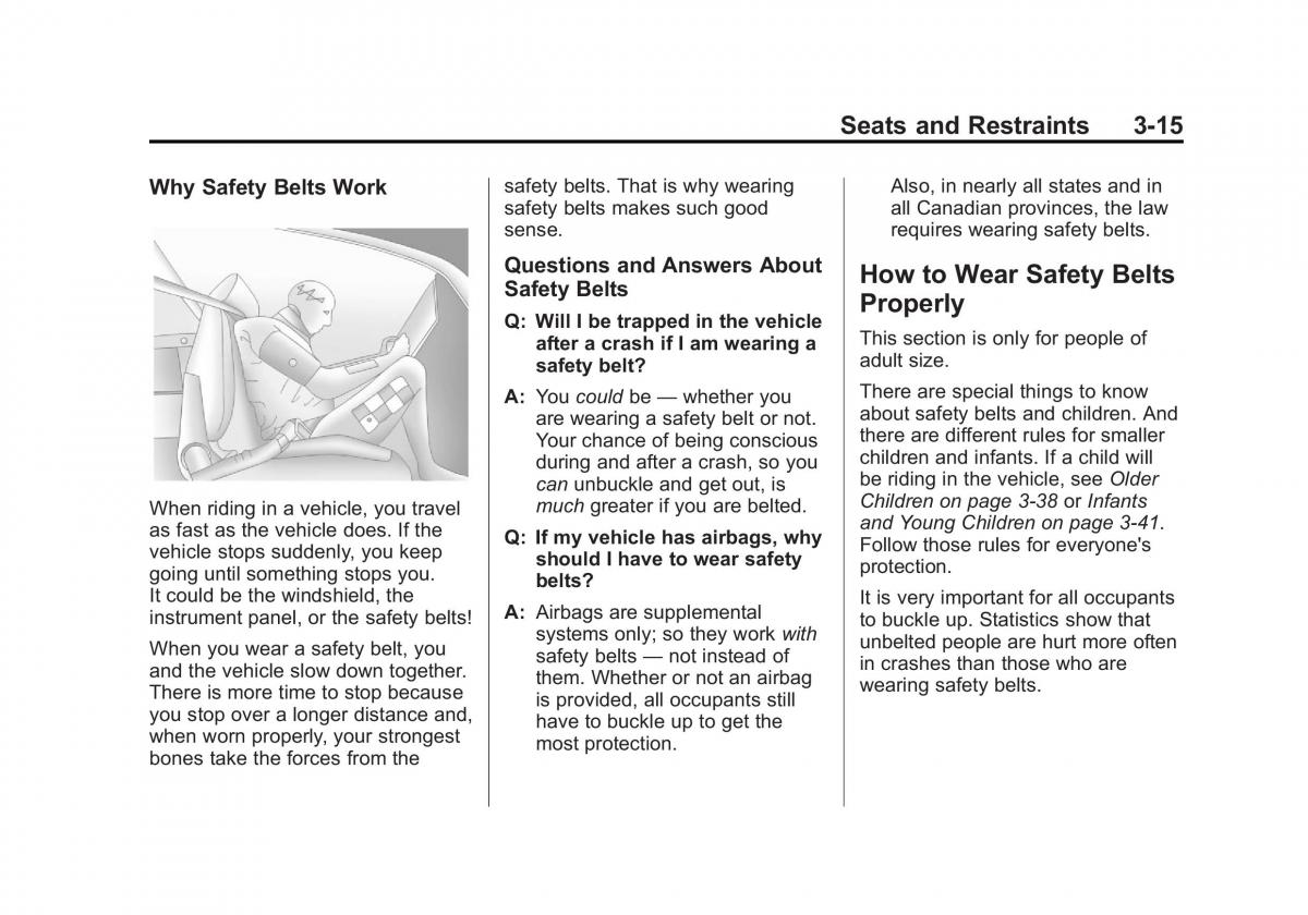 Chevrolet Traverse owners manual / page 71