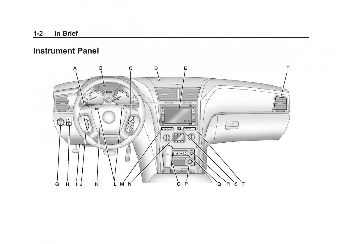 Chevrolet Traverse owners manual / page 8