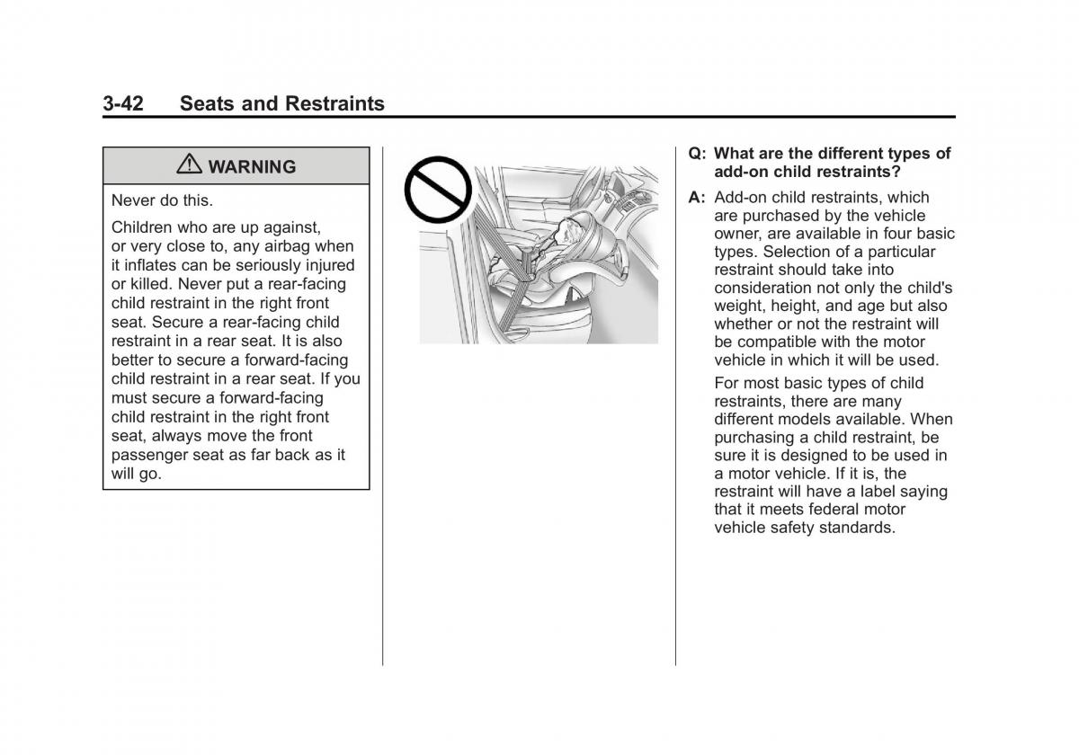 Chevrolet Traverse owners manual / page 98