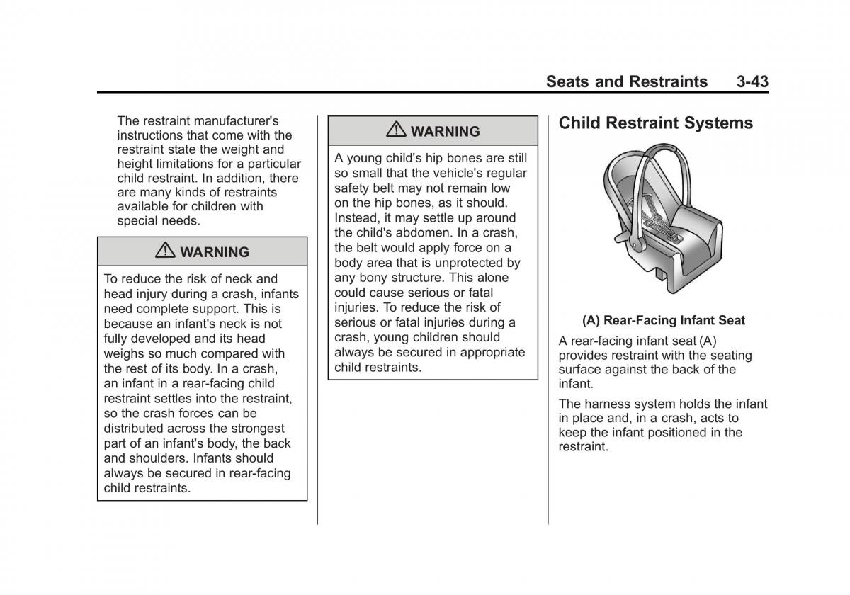 Chevrolet Traverse owners manual / page 99