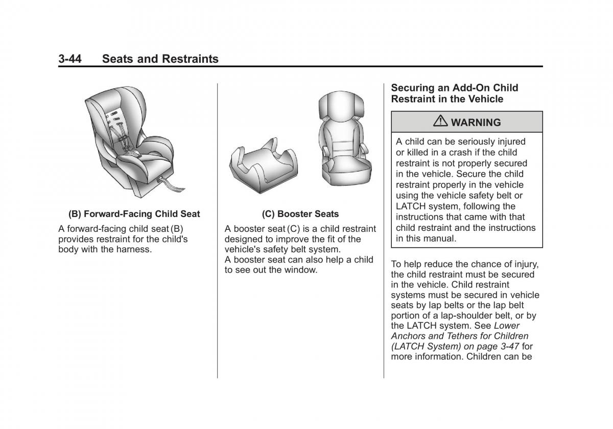 Chevrolet Traverse owners manual / page 100